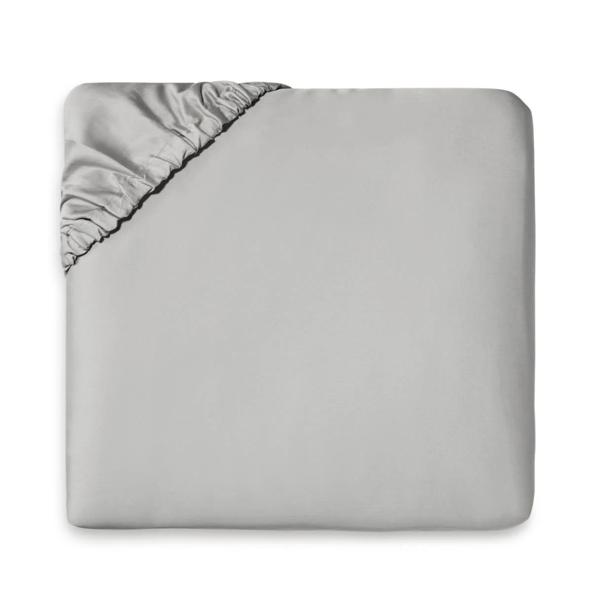 Grey Twin Cotton Fitted Sheet C6388