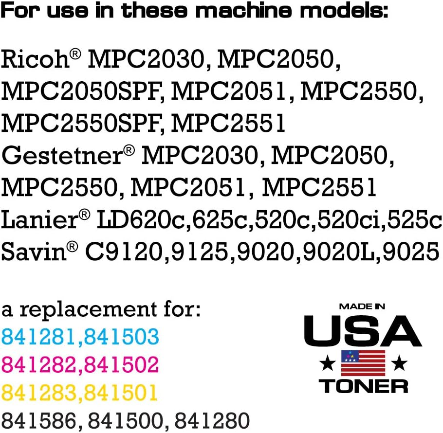 CMYK 4 Cartridges Toner F5020