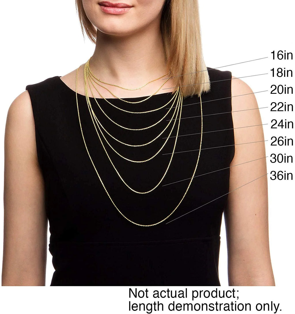 16 Inch 14K Yellow Gold 1.5mm Singapore Pendant Chain Necklace Q580660