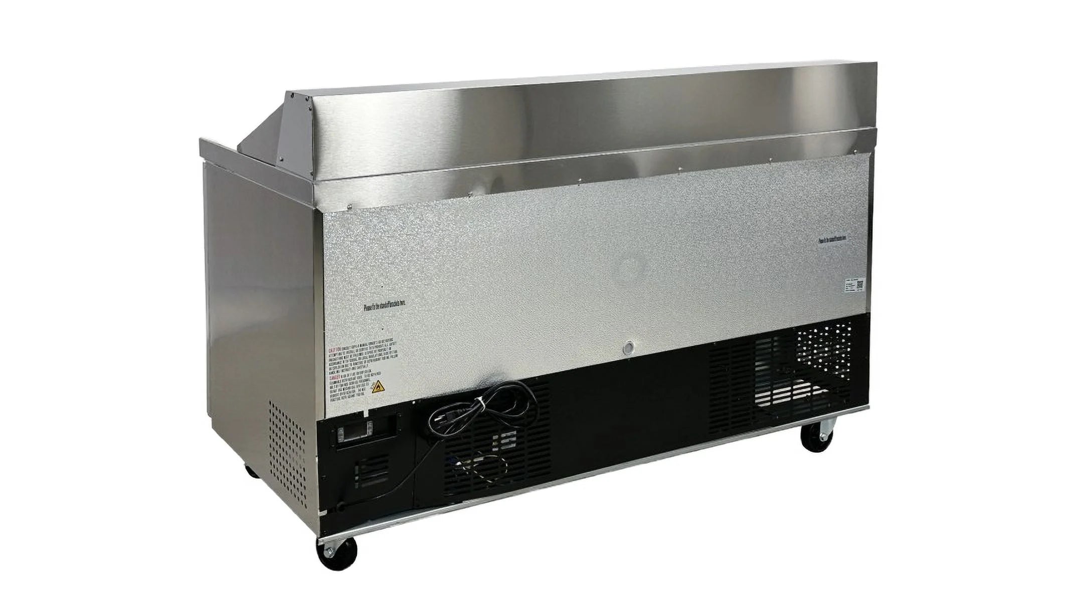 60 in. Commercial Two Door Sandwich Prep Table Refrigerator, 15 Cu. ft. P42884