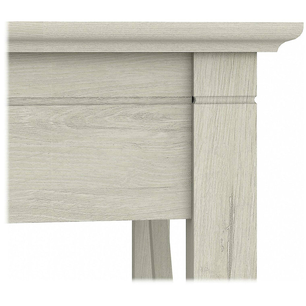 Linen White Oak L-Shaped Desk with 2-Drawer Mobile File Cabinet F56057