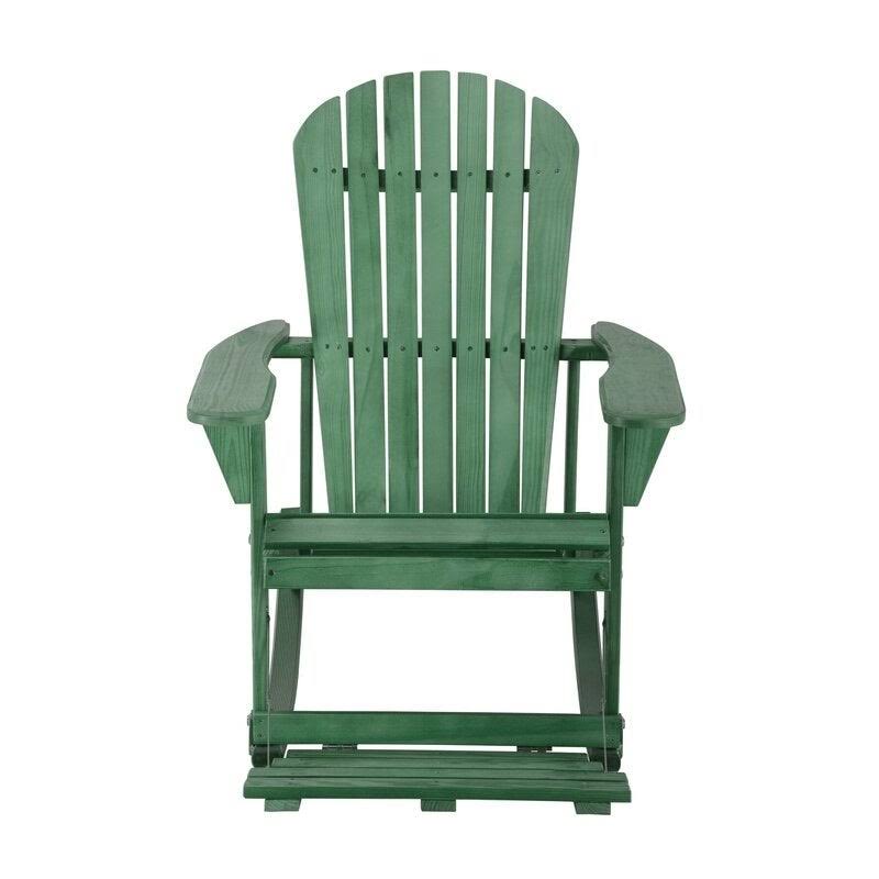Walnut 3 Piece Patio Adirondack Rocker Set A4968