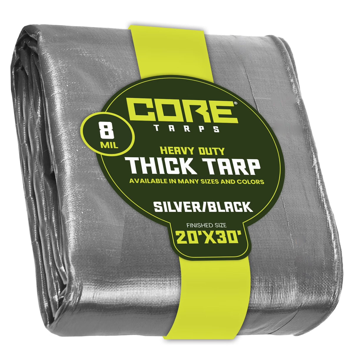 8 Mil Heavy Duty Waterproof Tarp 20′ X 30′Ft W70807