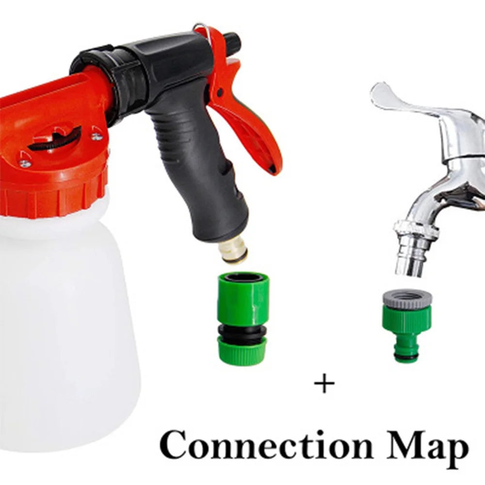 Car Wash Foam Sprayer with Adjustable Ratio Dial and 1 Liter Bottle D3305
