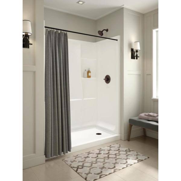 White 32x22 x 60x22 Shower Base S142305