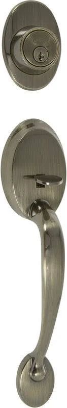 Single Cylinder Entrance Handleset, Satin Nickel H909907