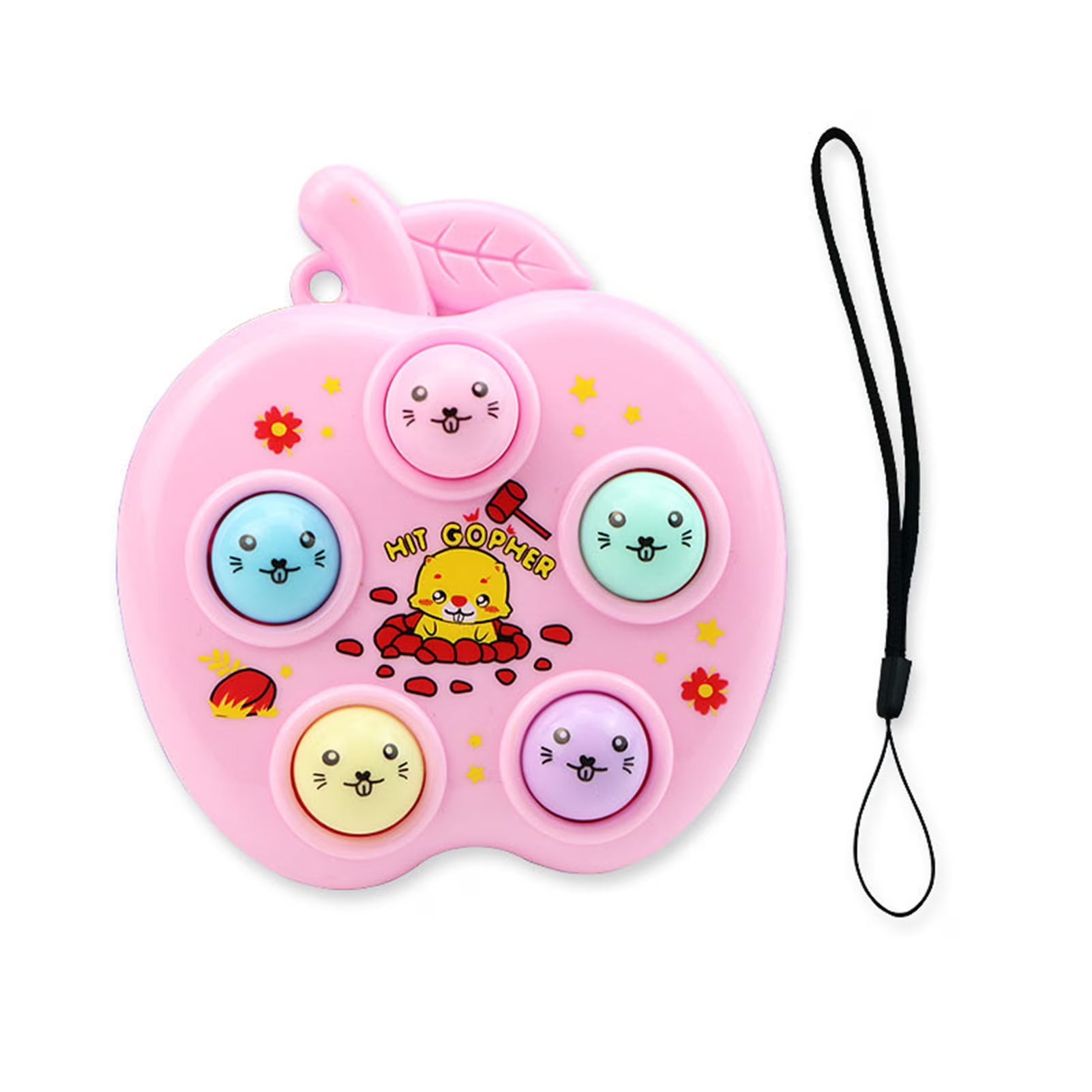 Mini Portable Whack-a-mole Game Console Keychain X43772