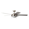 Brushed Nickel Ceiling Fan with Light Kit I815