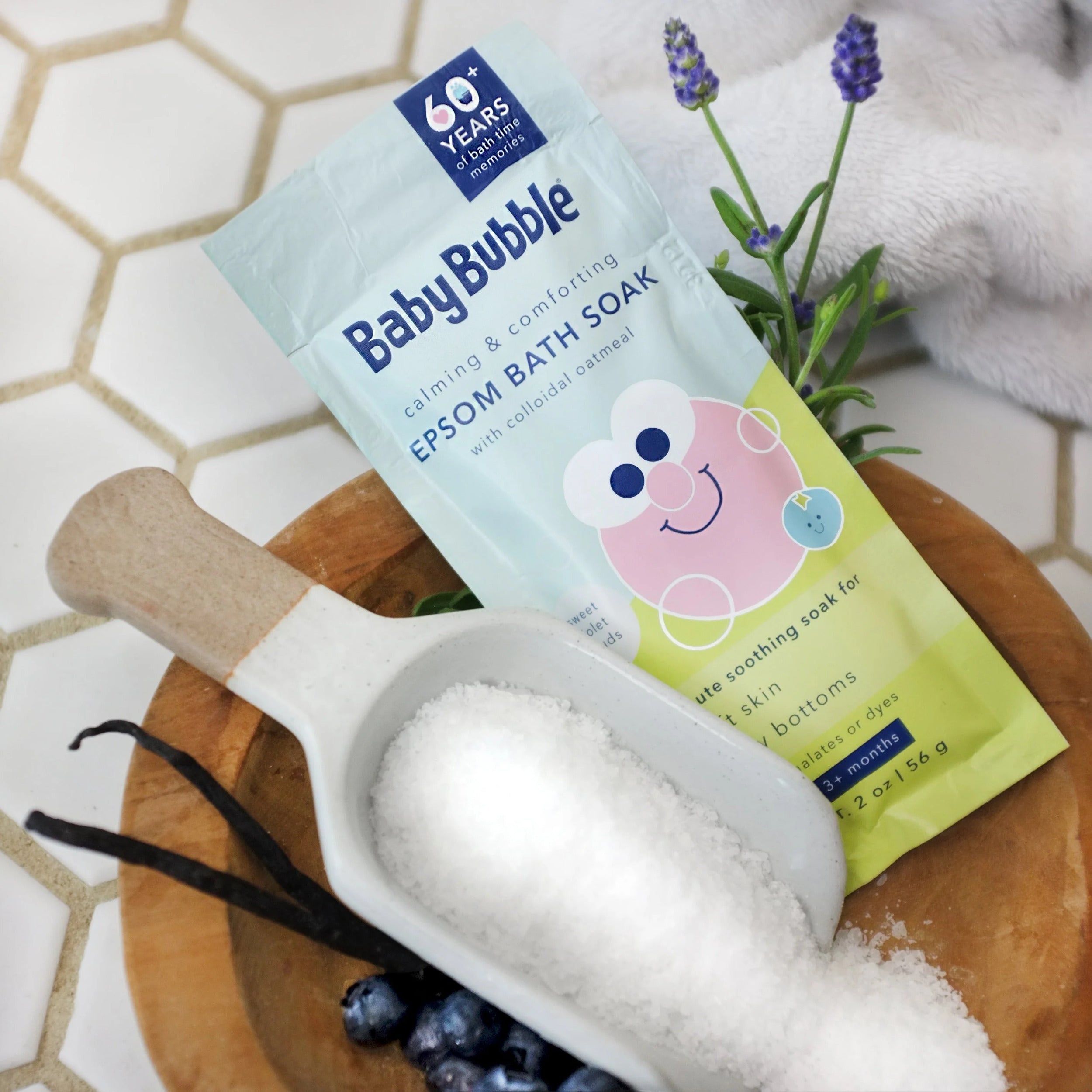 Calming Epsom Bath Soak, Sweet Violet Clouds Scent, 2 oz. V751244