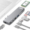 USB C Hub with 100W Power Delivery, Mini DisplayPort, USB3.0, SD/MicroSD Card Reader, M.2 SATA III SSD 8 in 1 G65853