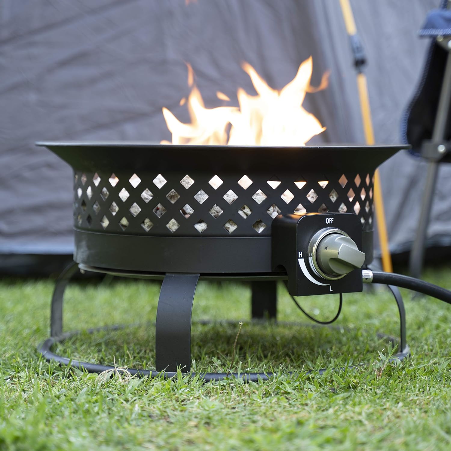 54,000 BTU Portable Steel Propane Gas Fire Pit F98232