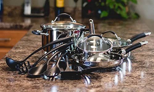 13-Piece Stainless-Steel Cookware Set F58756