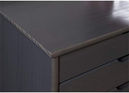Gray Eight Drawer Wood Rolling Storage Cart T156