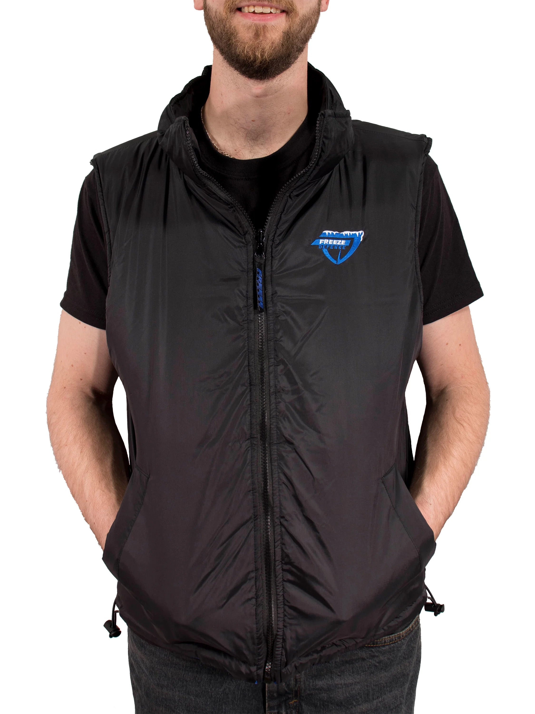 3in1 Winter Jacket Coat Parka & Vest (4XL, Blue) F935730