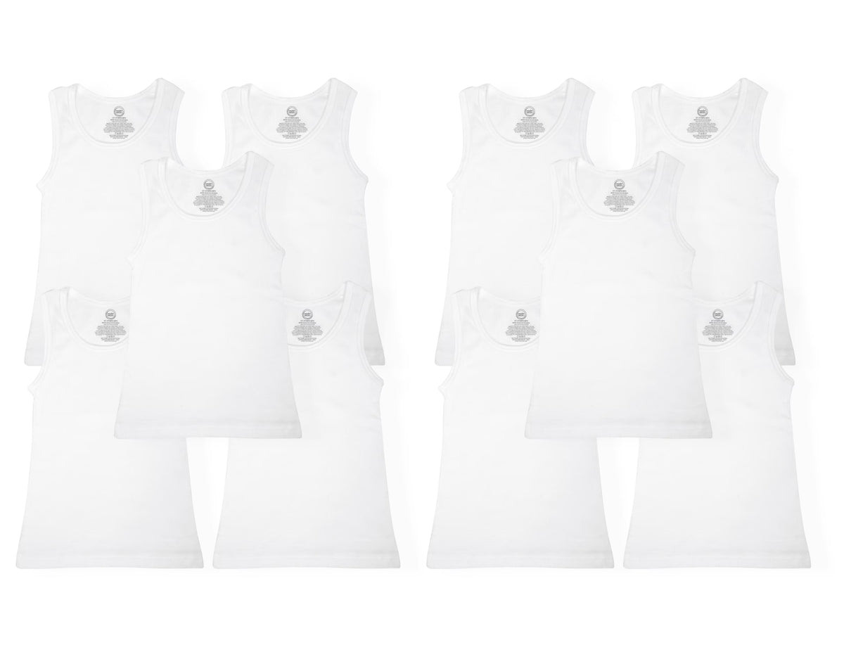 10-Pack Boys Tank Undershirts Z706
