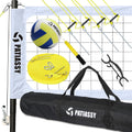 Portable Volleyball Net Set with Aluminum Poles and Carrying Bag I7235