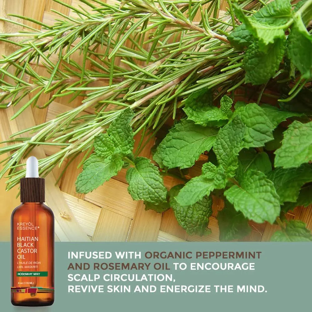 Haitian Black Castor Oil - Rosemary Mint F511