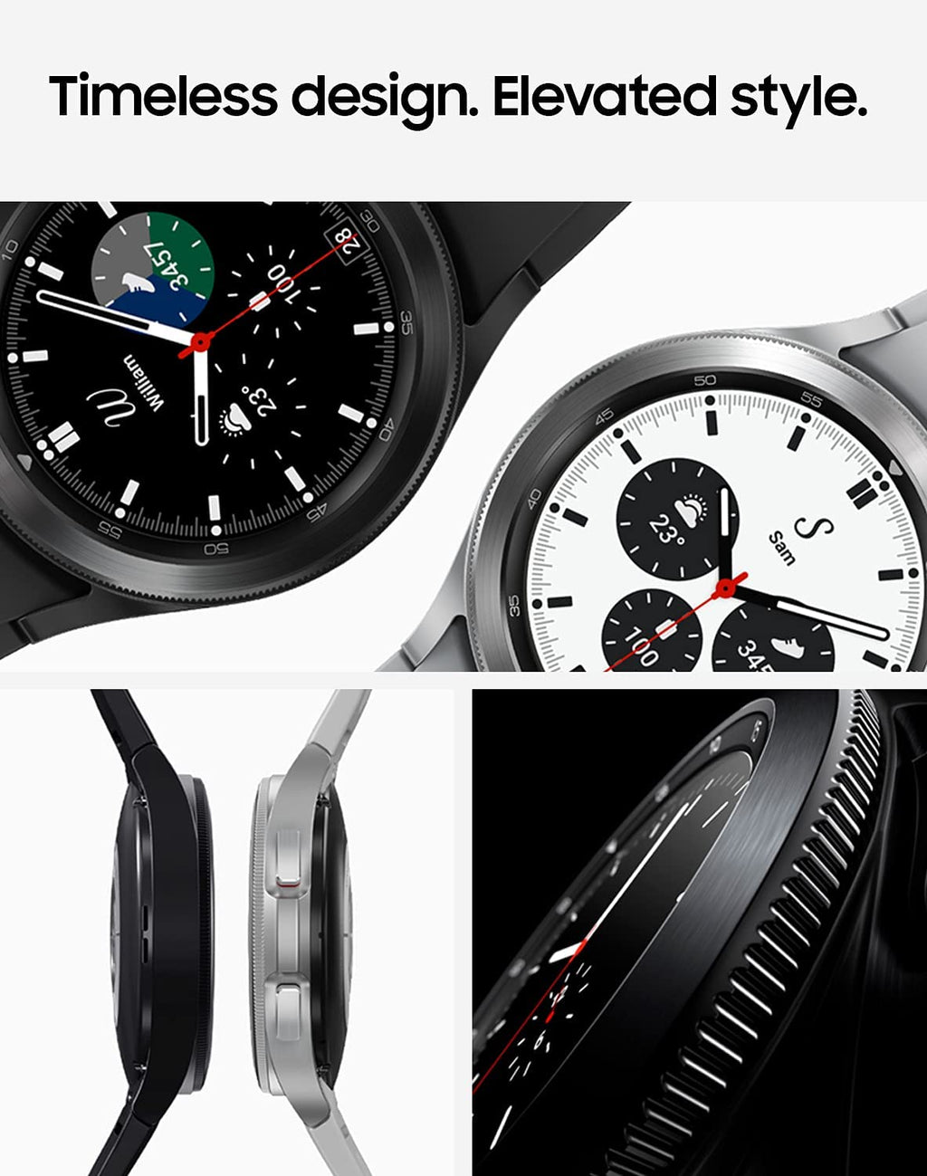 Refurbished SAMSUNG GALAXY WATCH 4 CLASSIC 46MM BLACK N1909