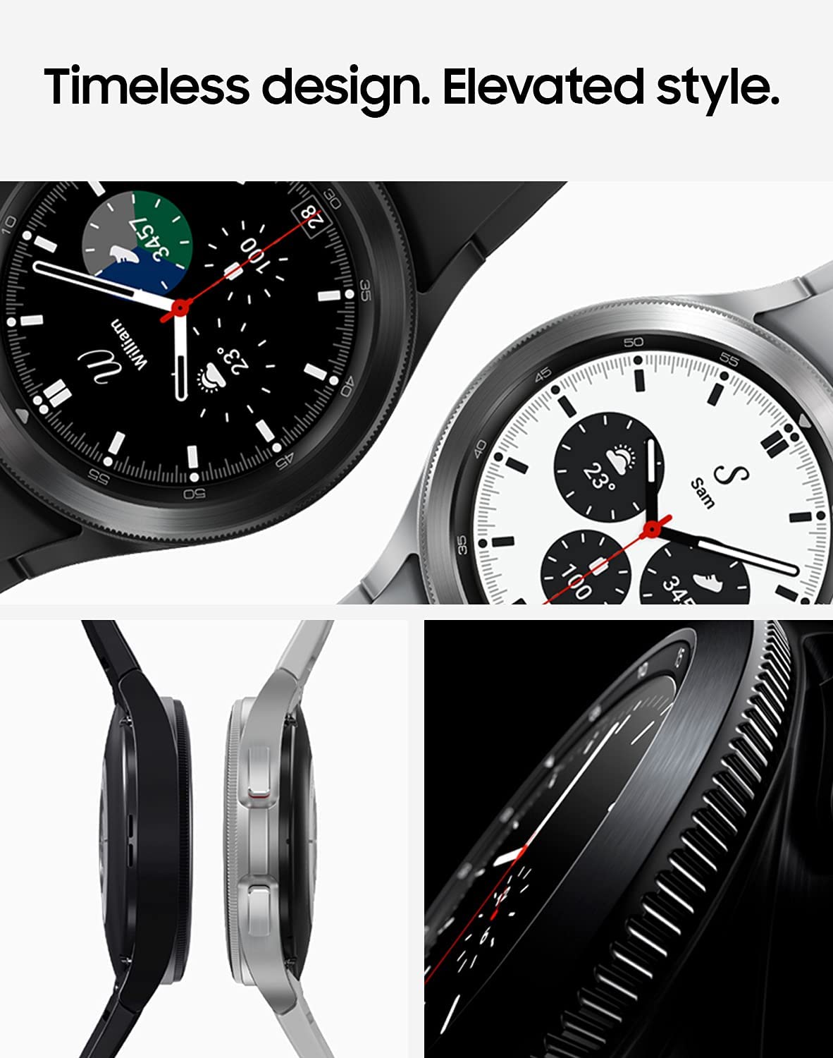 Refurbished SAMSUNG GALAXY WATCH 4 CLASSIC 46MM BLACK N1909