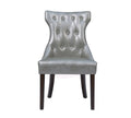 Silver Tufted Dining Side Chair Set of 2 N278247