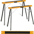 Twin Pack Portable Folding Sawhorse, 275 LBS Capacity Each X4930