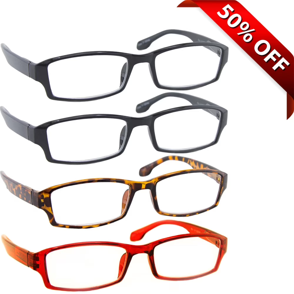 4 Pack Reading Glasses +4.00 P832