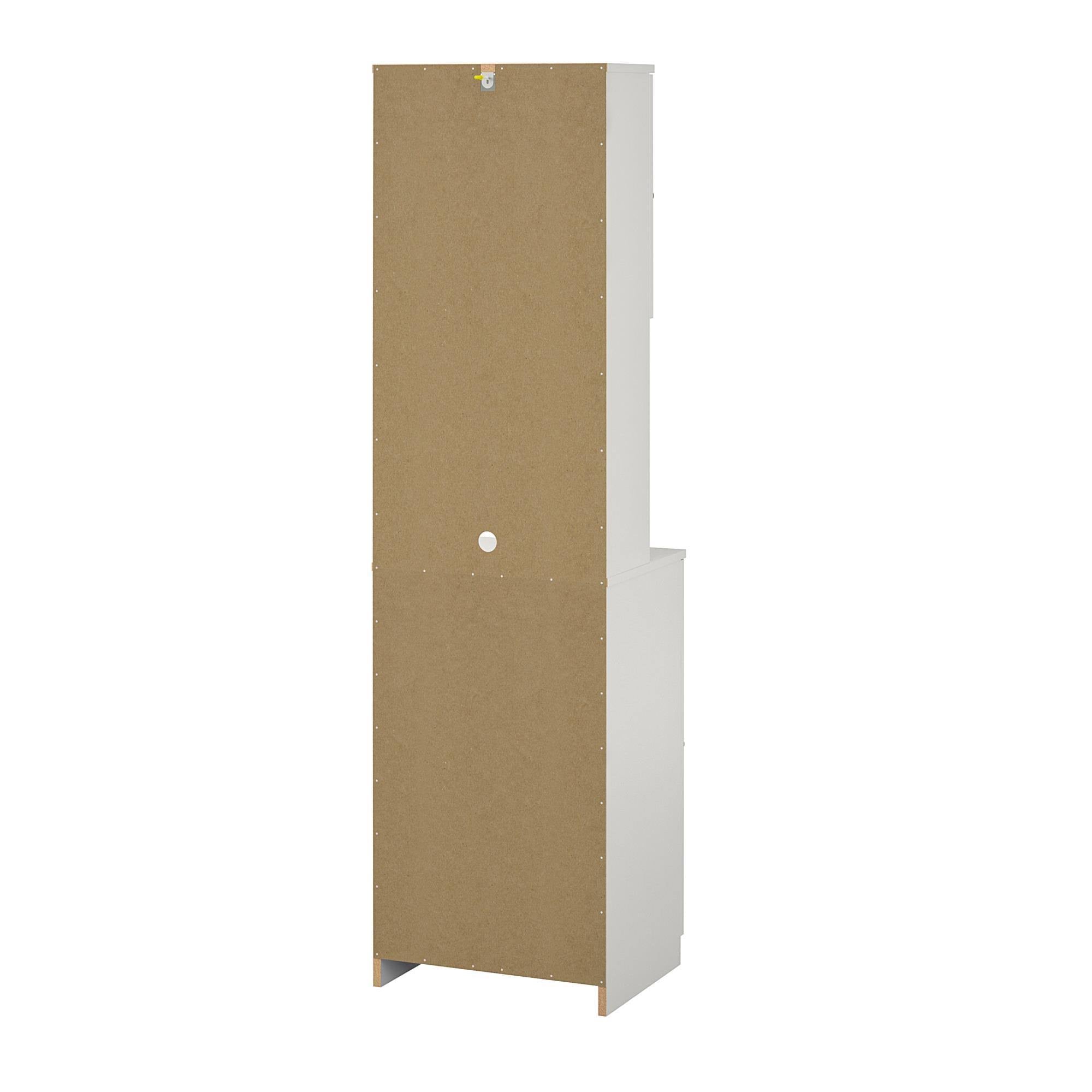 White Tall Bar Cabinet V7581