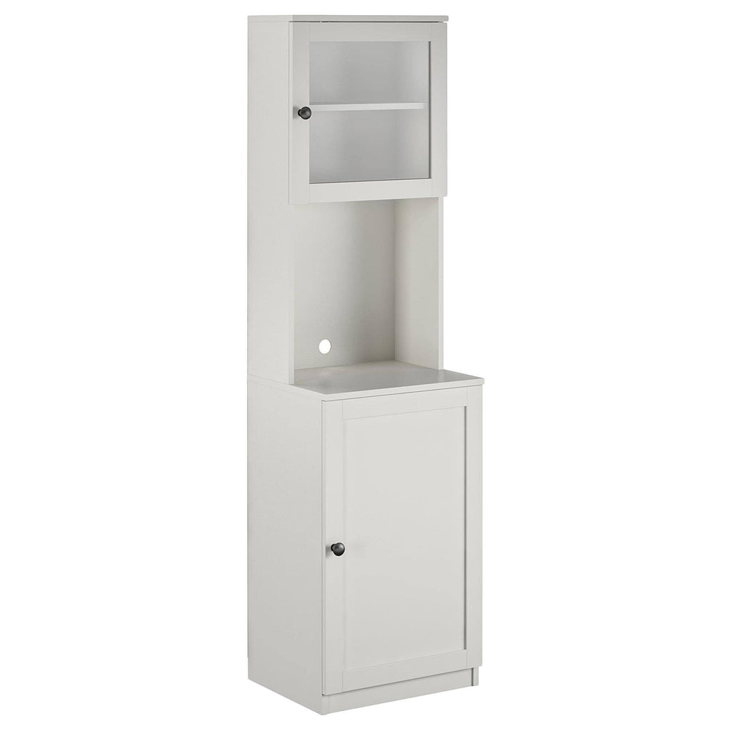 White Tall Bar Cabinet V7581