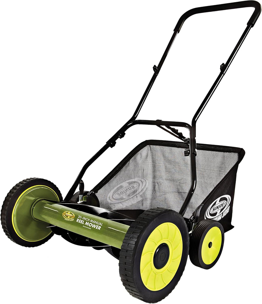 20-Inch Manual Reel Mower with 8.5-Gallon Grass Catcher A223521