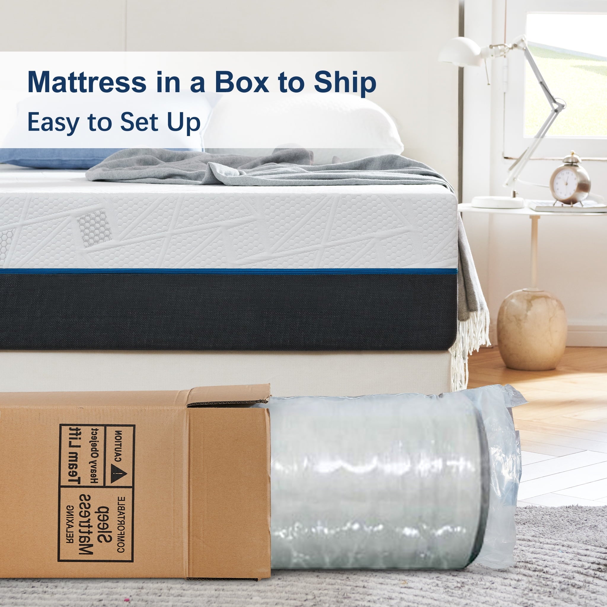 10" Full Size Memory Foam Mattress in a Box L947490