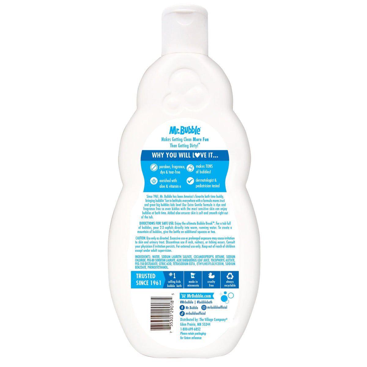 Fragrance Free Bubble Bath for Children, 16 fl oz, 2 Pack F7664