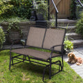 Brown Patio Glider Bench O97835