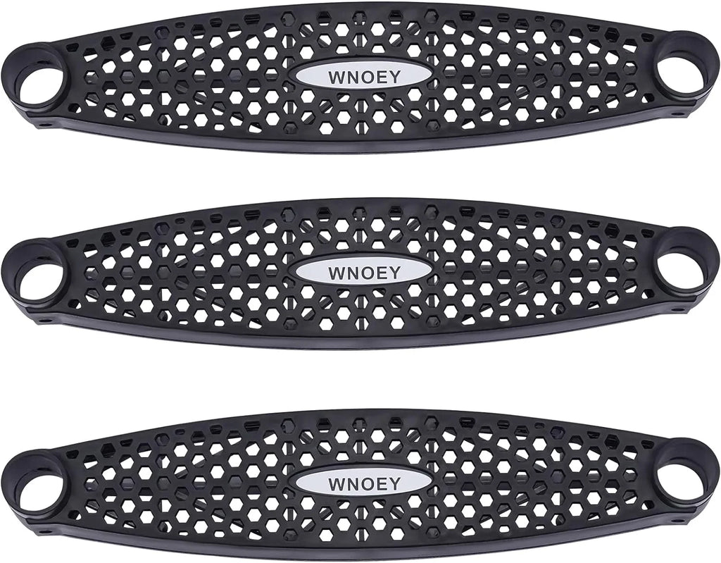 Black Trampoline Ladder 3 Wide with Anti-Slip Steps Steel 14X42in U814921