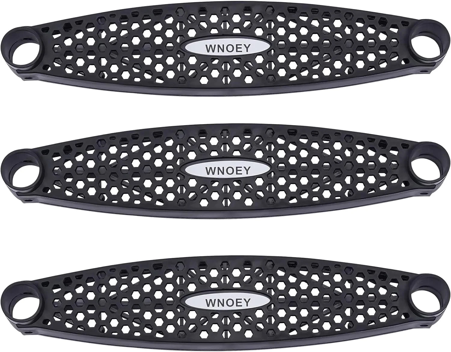 Black Trampoline Ladder 3 Wide with Anti-Slip Steps Steel 14X42in U814921