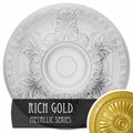 Granada Ceiling Medallion, Hand-Painted Rich Gold K4329