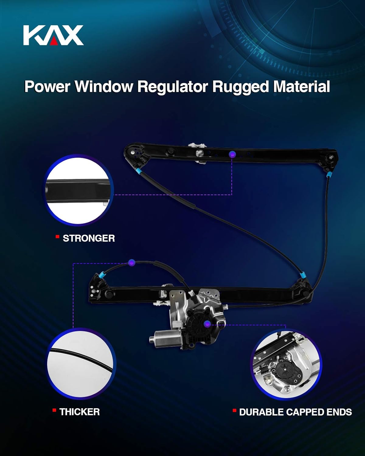 Power Window Regulator and Motor Assembly Front Left Driver Side Pack of 2 G1262