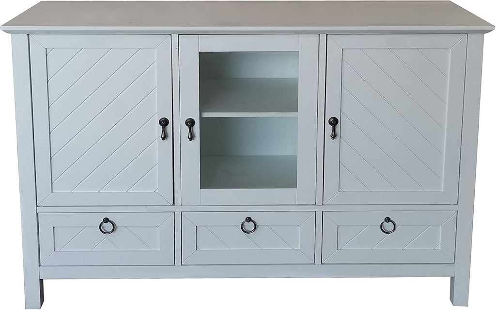 White Sideboard Buffet Console Table Storage Cabinets Z563334