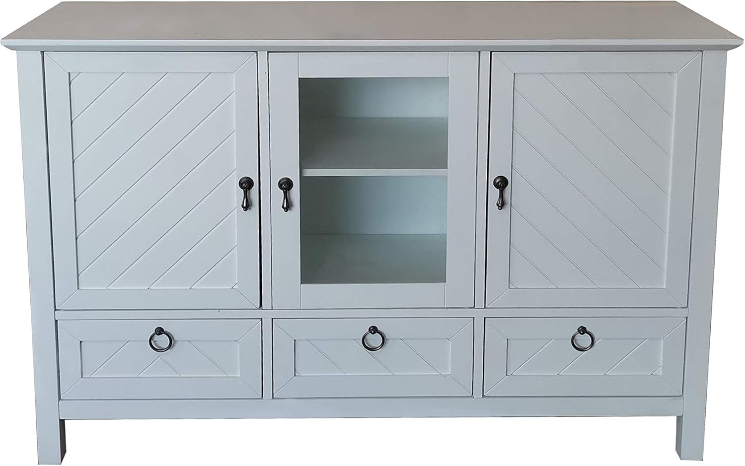 White Sideboard Buffet Console Table Storage Cabinets Z563334