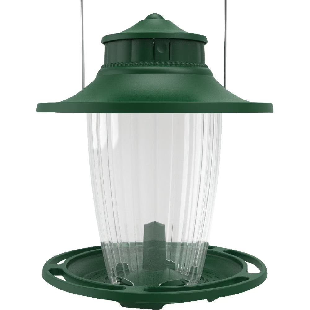 Green Plastic Lantern Bird Feeder X34997