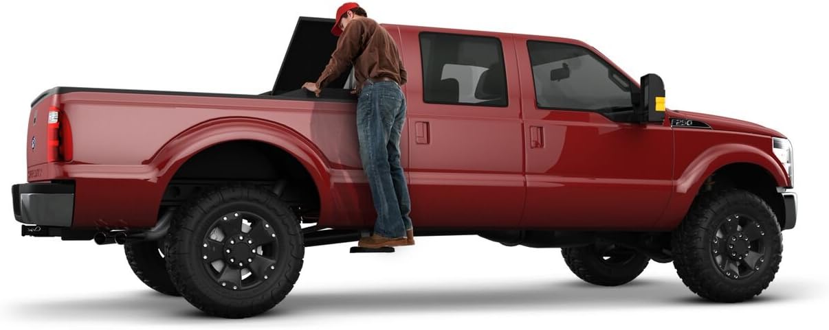 Retractable Truck Bed Side Step, Black H82624