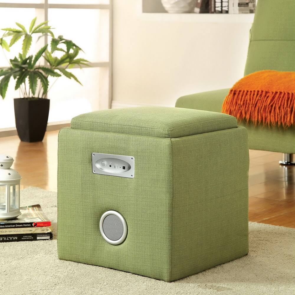 Pink Fabric Ottoman G9624