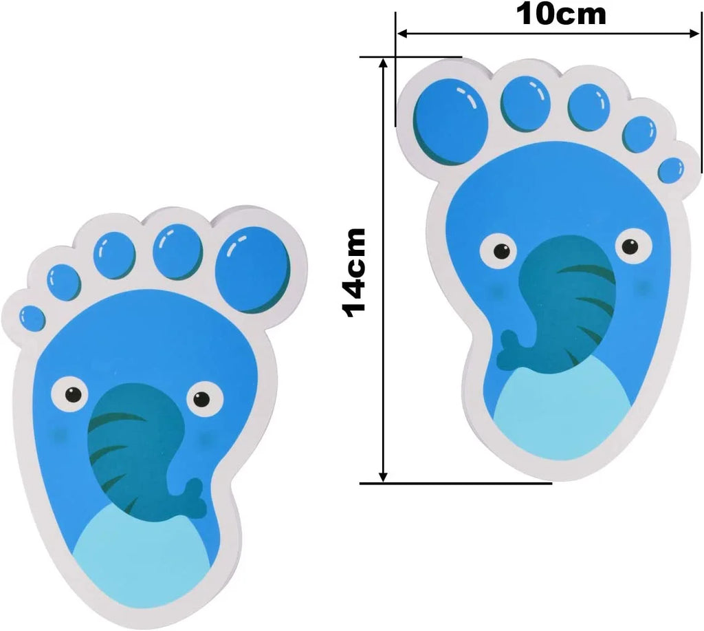 30 Pairs Self-Adhesive Floor Decals Footprint Stickers W954497