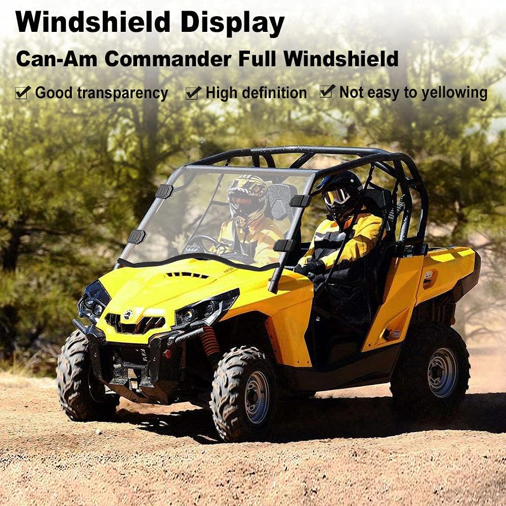 Clear Full Windshield for Can-Am Commander UTV X27021