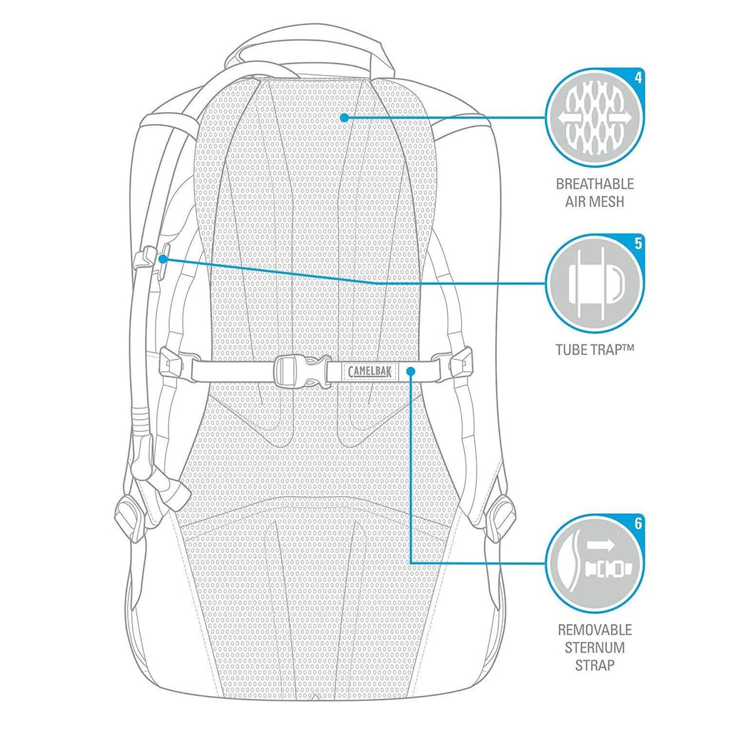 Charcoal/Grecian Blue Hydration Pack L528598