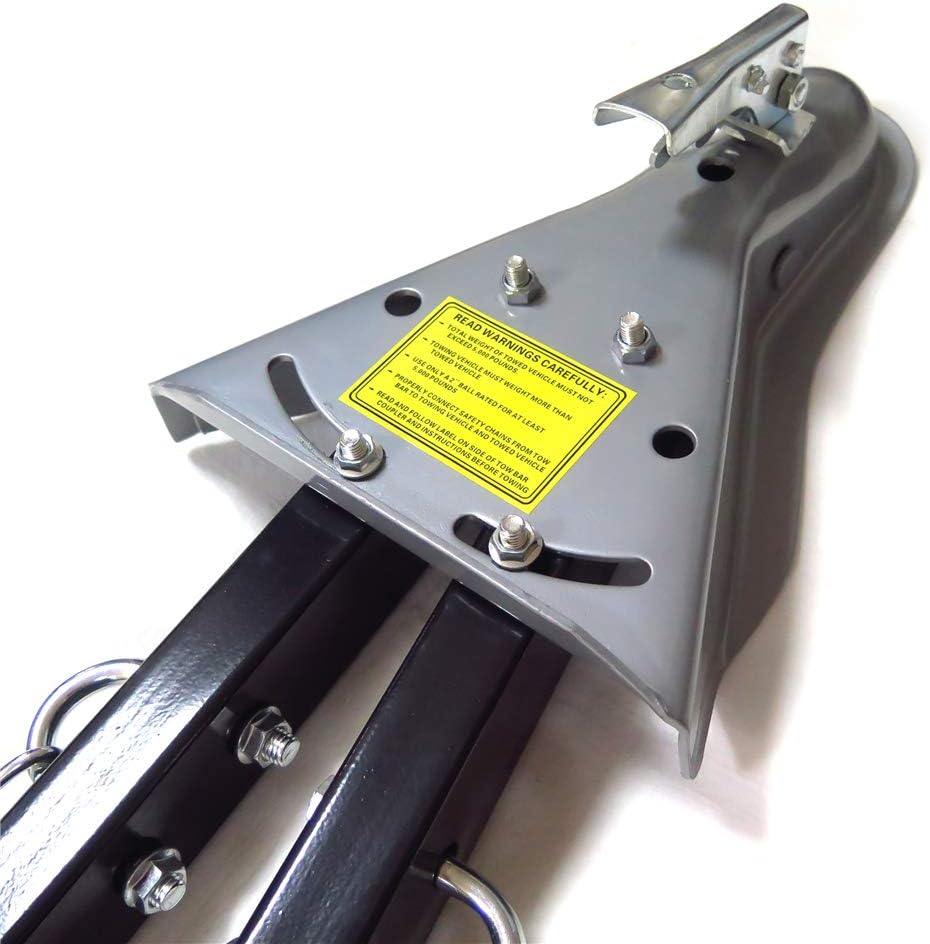 Adjustable Tow Towing Bar Bumper Mount 5000lb with Chains C585