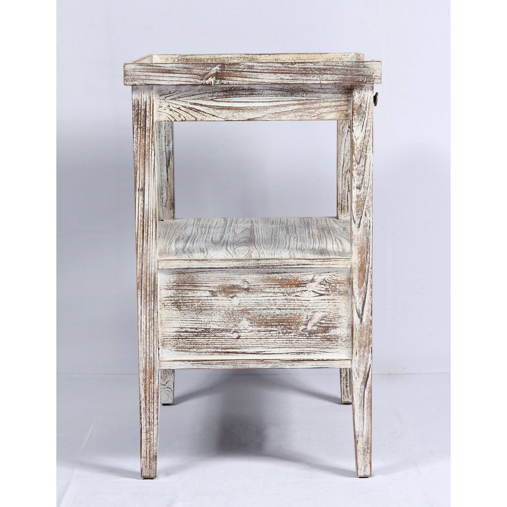 Weathered Rectangle Accent Table W155