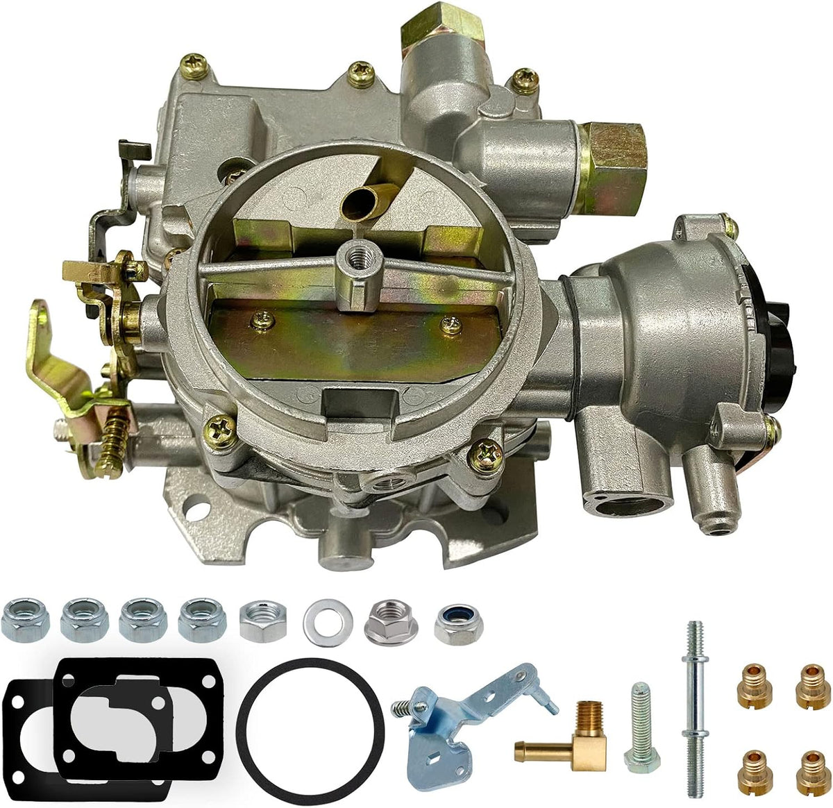 Marine Carburetor 2 Barrel Electric Choke with Jets and Gaskets J5162