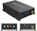 2500W 12VDC 120VAC Pure Sine Wave Power Inverter with 2 AC Outlets Wired Remote Control P52606