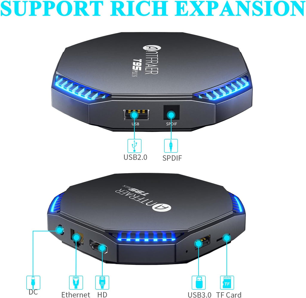 Android TV Box 4GB RAM 32GB ROM with RK3566 Quad-Core I283