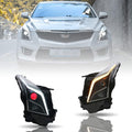 LED Headlights Assembly with Red Demon Eyes and Sequential Turn Signal M56503